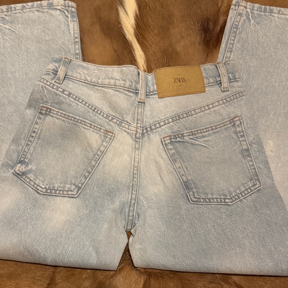 Light Blue Distressed Jeans - Picture 2 of 3